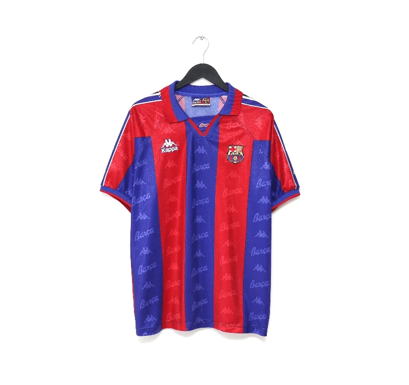 1995/97 Barcelona Vintage Kappa Home Football Shirt Jersey (L) Ronaldo Era