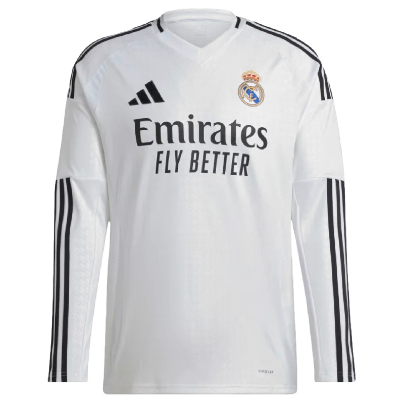 Adidas Real Madrid 24/25 Long Sleeve Home Jersey