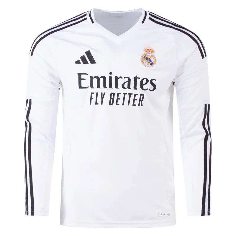 adidas Real Madrid Long Sleeve Home Jersey 24/25 (White)