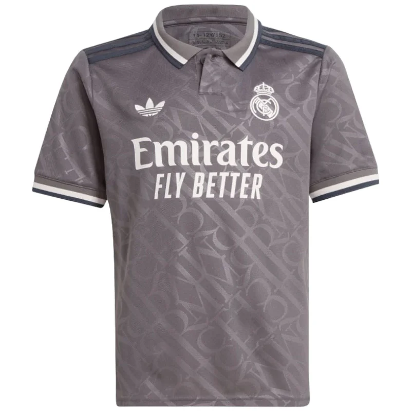 adidas Real Madrid 2024/25 Kids Short Sleeved Third Jersey