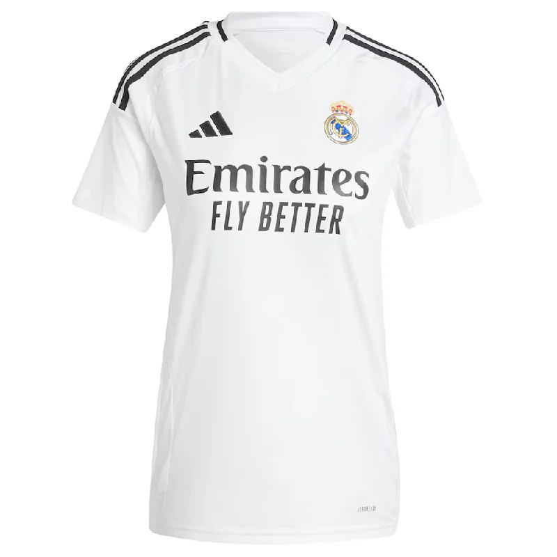 adidas Womens Real Madrid Home Jersey 24/25 (White/Black)