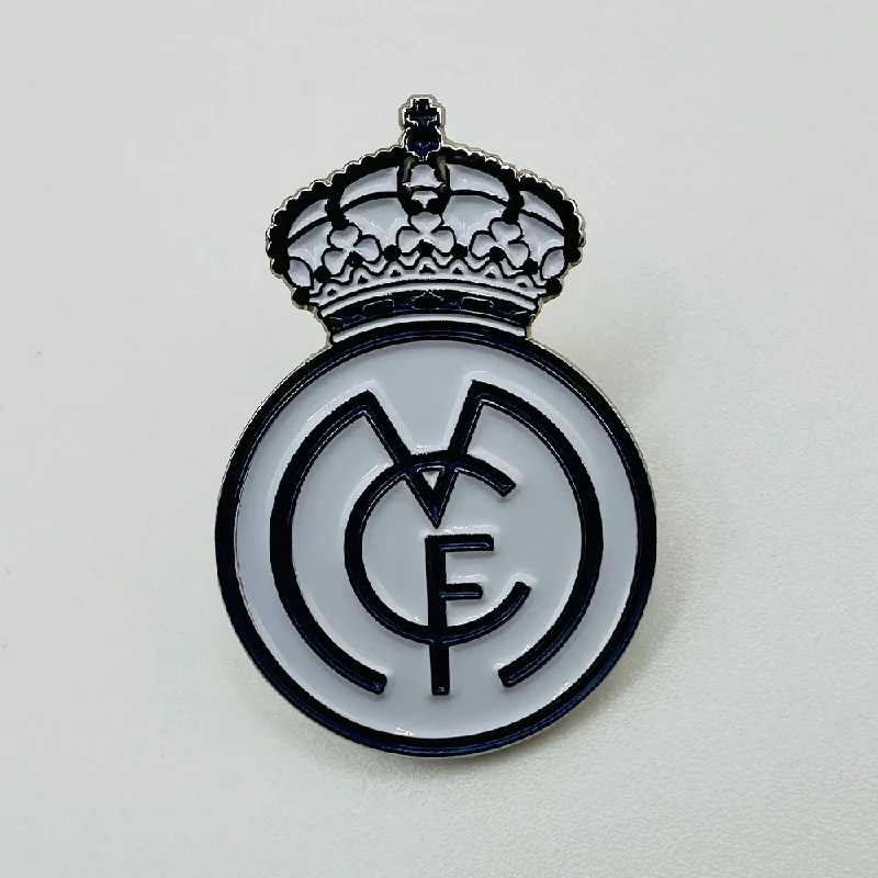 Real Madrid White Enamel Pin