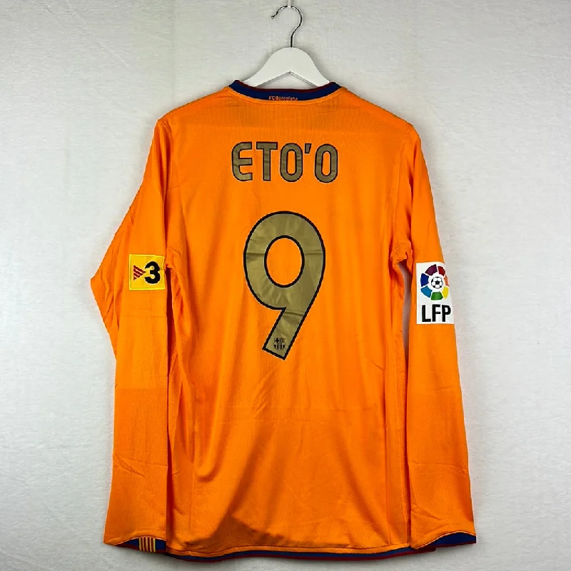 Barcelona 2006/2007 Player Issue Away Shirt - Eto'o 9 - Long Sleeve