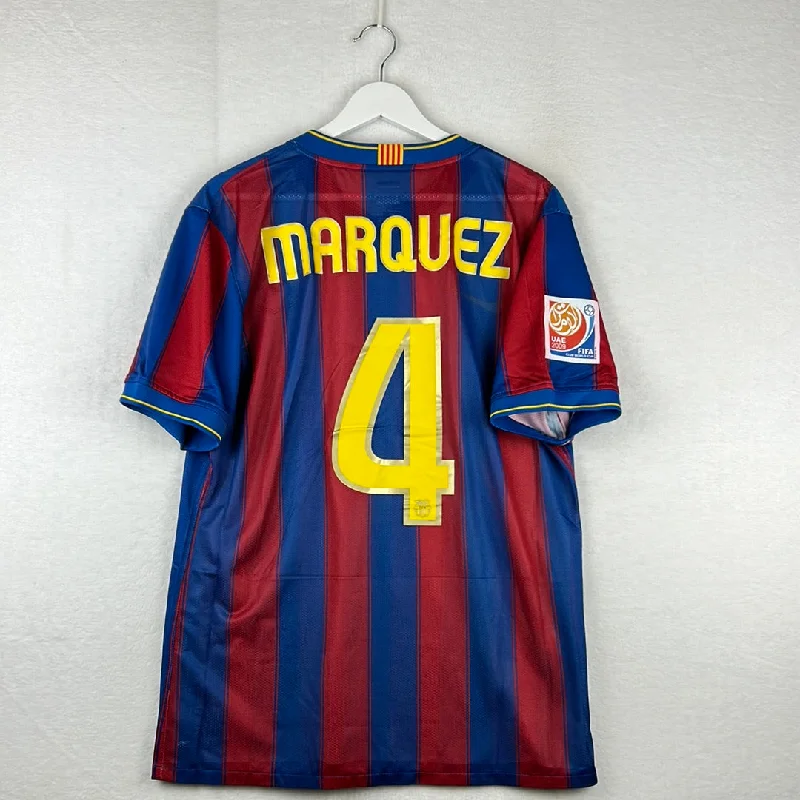 Barcelona 2009/2010 Player Issue Home Shirt - Fifa World Club Cup - Marquez 4