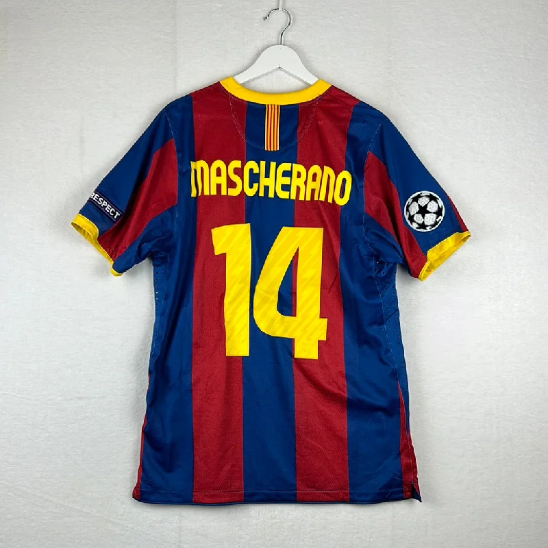 Barcelona 2010/2011 Player Issue Home Shirt - Champions League Final - Mascherano 20