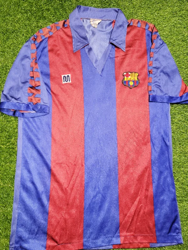 Barcelona Meyba 1984 - 1989 MARADONA ERA Soccer Jersey Shirt L