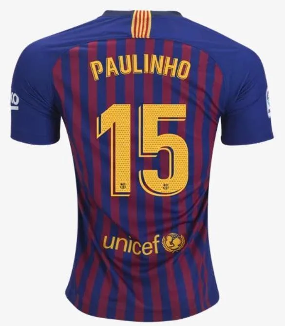 Barcelona Paulinho Home Jersey 2018/19