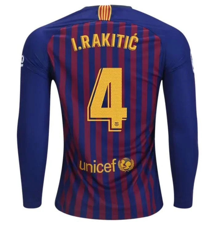 Barcelona Rakitic Long Sleeve Home Jersey 2018/19