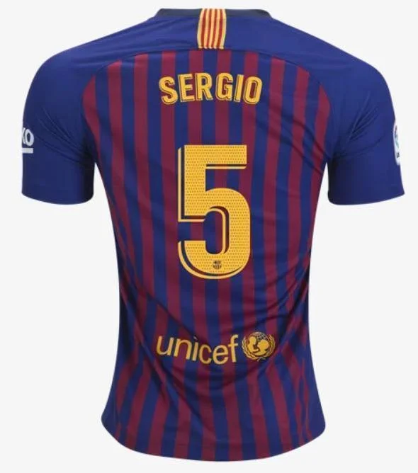 Barcelona Sergio Home Jersey 2018/19