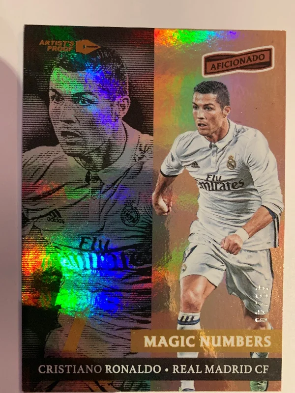 CRISTIANO RONALDO - REAL MADRID - PANINI AFICIONADO 2016 - MAGIC NUMBER #49