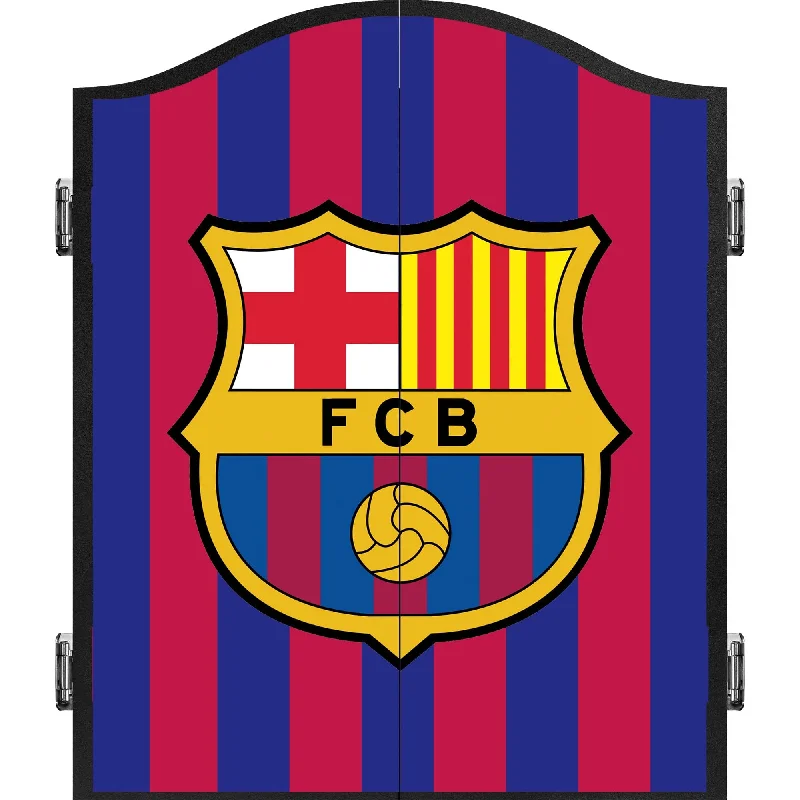 FC Barcelona - Official Licensed BARÇA - Dartboard Cabinet - C4 - 2 Stripe Crest