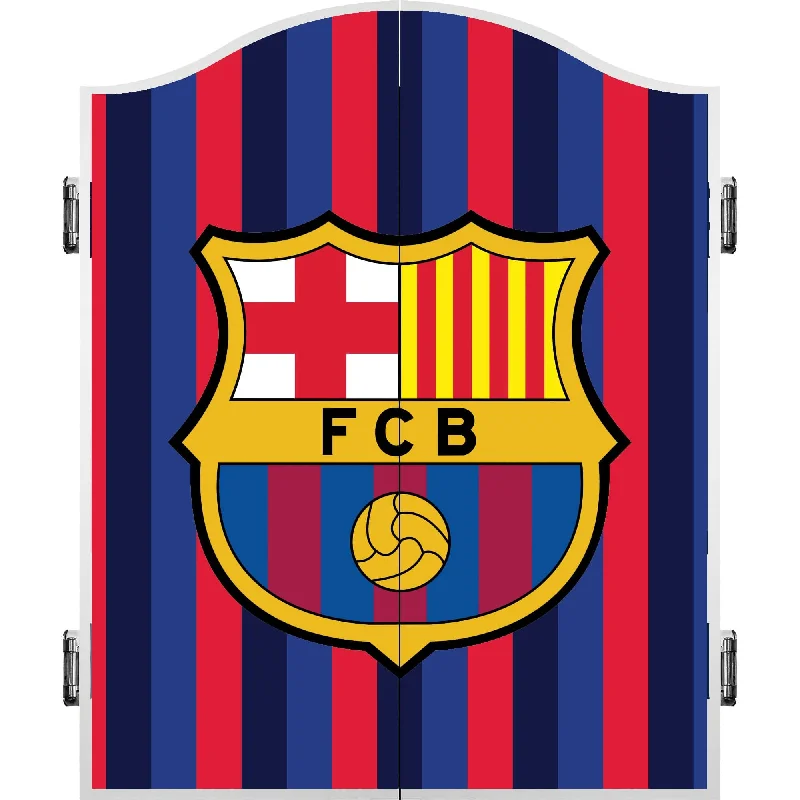 FC Barcelona - Official Licensed BARÇA - Dartboard Cabinet - C5 - Multi Stripe Crest