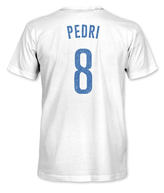 FC Barcelona Pedri Cotton T-Shirt - White