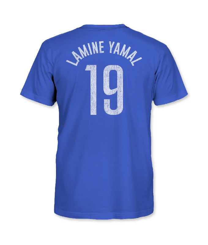 FC Barcelona Youth Lamine Yamal Cotton T-Shirt - Royal