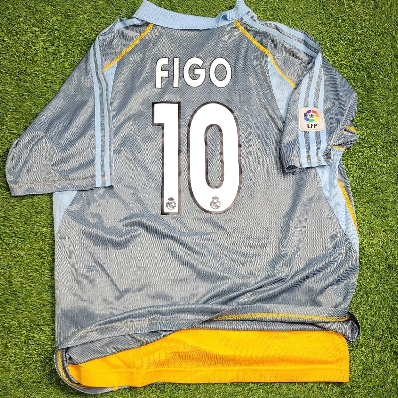 Figo Real Madrid 2003 2004 PLAYER ISSUE Third Soccer Jersey Shirt L SKU# 913843