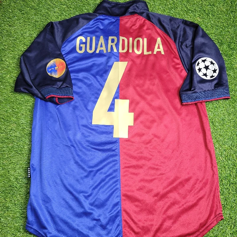 Guardiola Barcelona Centenary 1999 2000 Soccer Jersey Shirt L