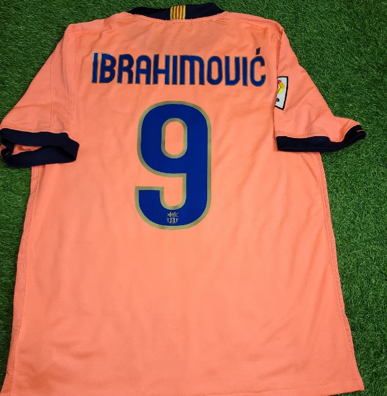 Ibrahimovic Barcelona DEBUT SEASON 2009 2010 Soccer Away Jersey Shirt M SKU# 355020-870