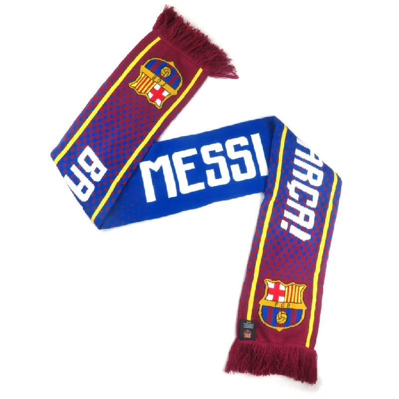 La Liga Player Scarf Double Sided Fade Lionel Messi FC Barcelona