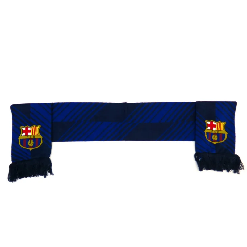 La Liga Scarf Double Sided Navy Striped FC Barcelona