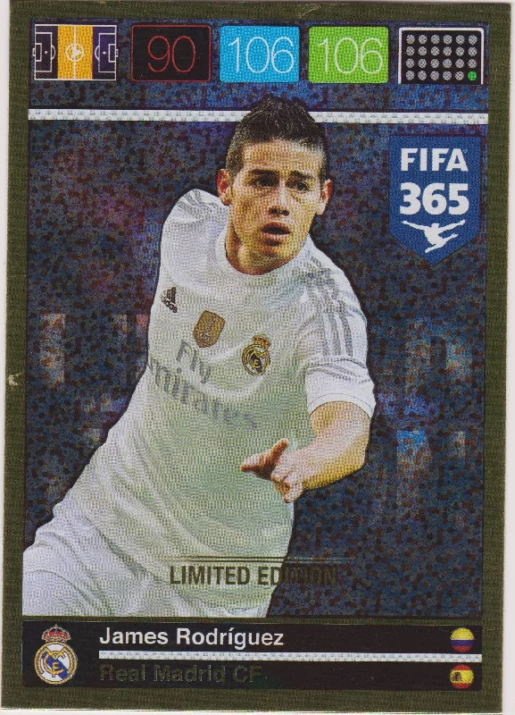 LE-2016. JAMES RODRIGUEZ - REAL MADRID - LIMITED EDITION - STORFORMAT KORT