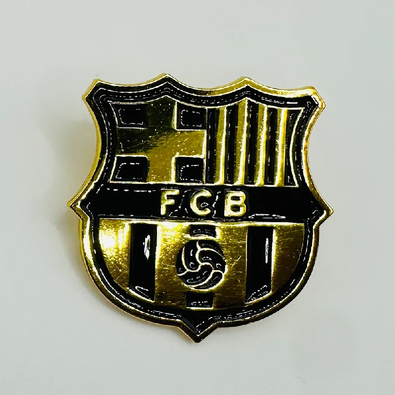 F.C Barcelona Gold Enamel Pin