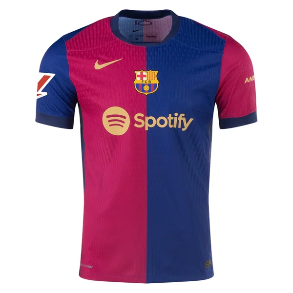 Nike Barcelona Authentic Home Jersey w/ La Liga Patch 24/25 (Royal/Nobel Red/Club Gold)