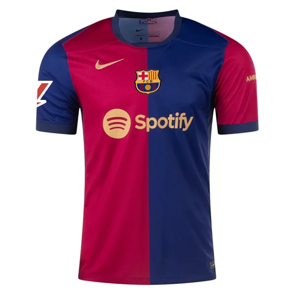 Nike Barcelona Home Jersey w/ La Liga Patch 24/25 (Deep Royal/Noble Red/Club Gold)