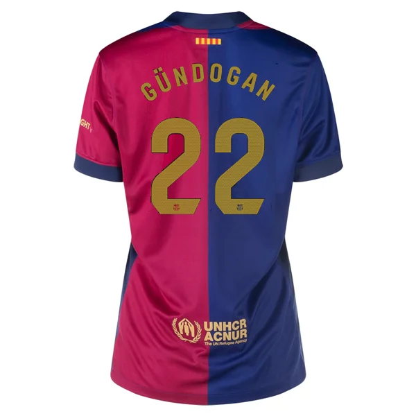 Nike Womens Barcelona İlkay Gündoğan Home Jersey 24/25 (Deep Royal/Club Gold)