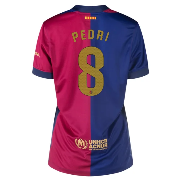 Nike Womens Barcelona Pedri Home Jersey 24/25 (Deep Royal/Club Gold)