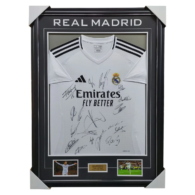 Real Madrid 2024/25 Team Signed Jersey Framed - 6055