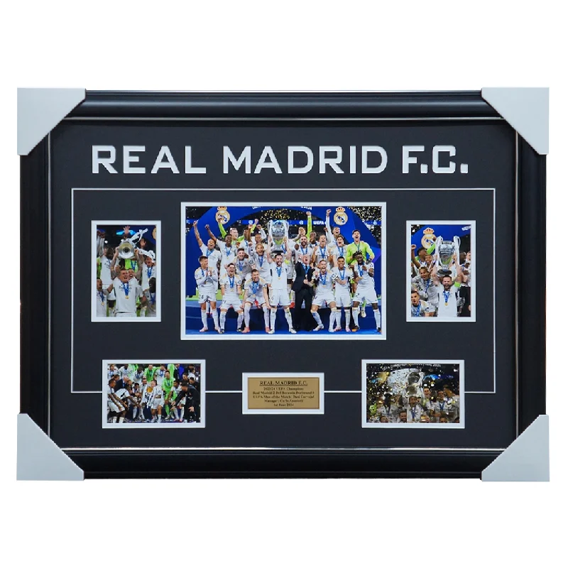 Real Madrid Football Club 2023/24 Champions League Winners Collage Framed - 5978