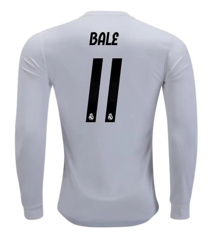 Real Madrid Bale Long Sleeve Home Jersey 2018/19