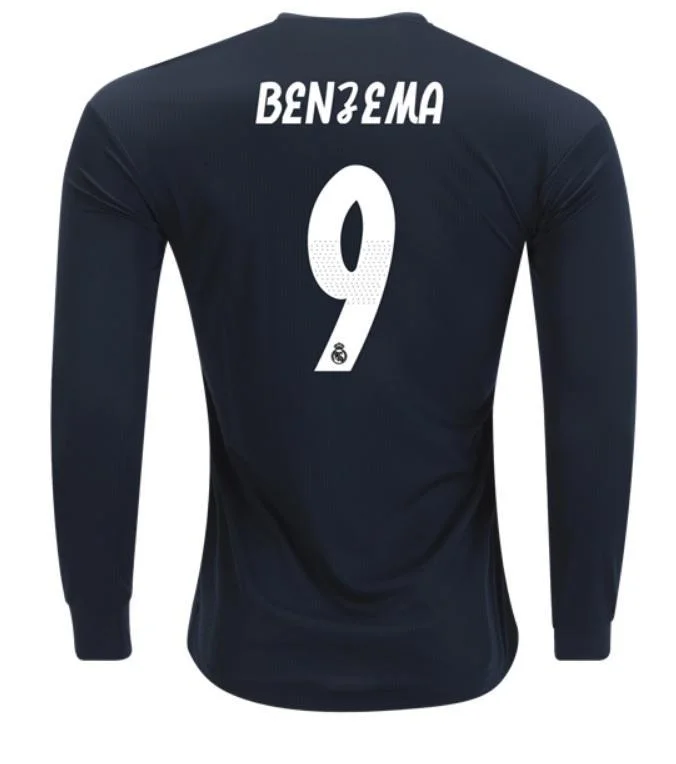 Real Madrid Benzema Long Sleeve Away 2018/19