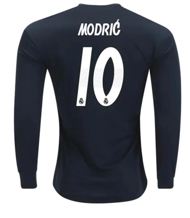 Real Madrid Modric Long Sleeve Away Jersey 2018/19