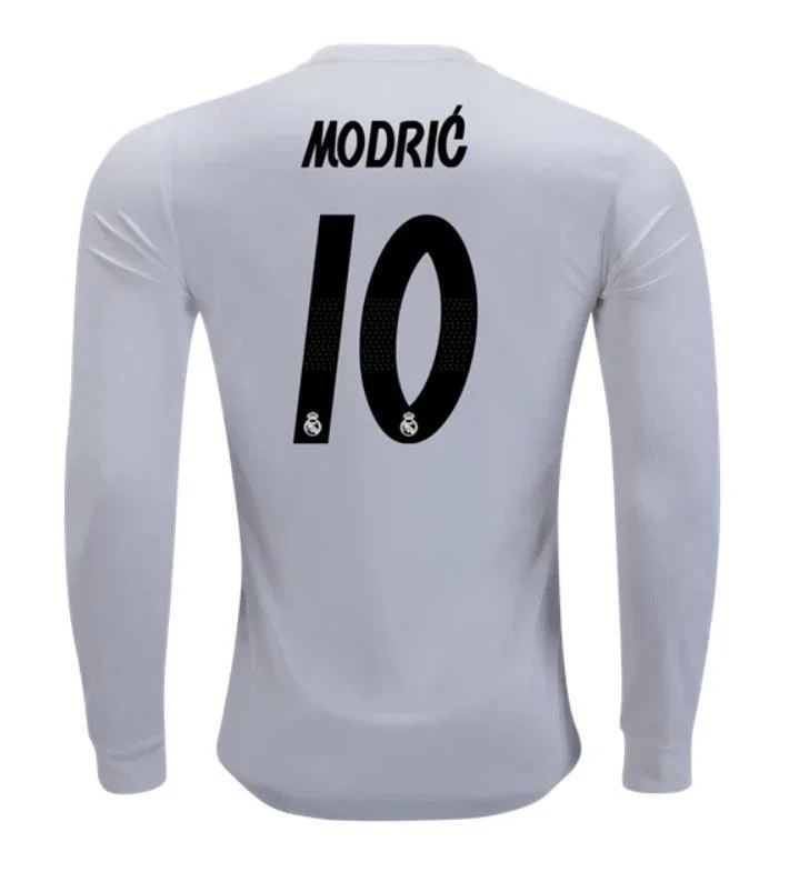 Real Madrid Modric Long Sleeve Home Jersey 2018/19