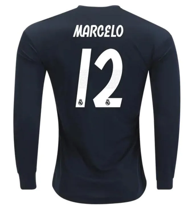 Real Madrid Marcelo Long Sleeve Away Jersey 2018/19