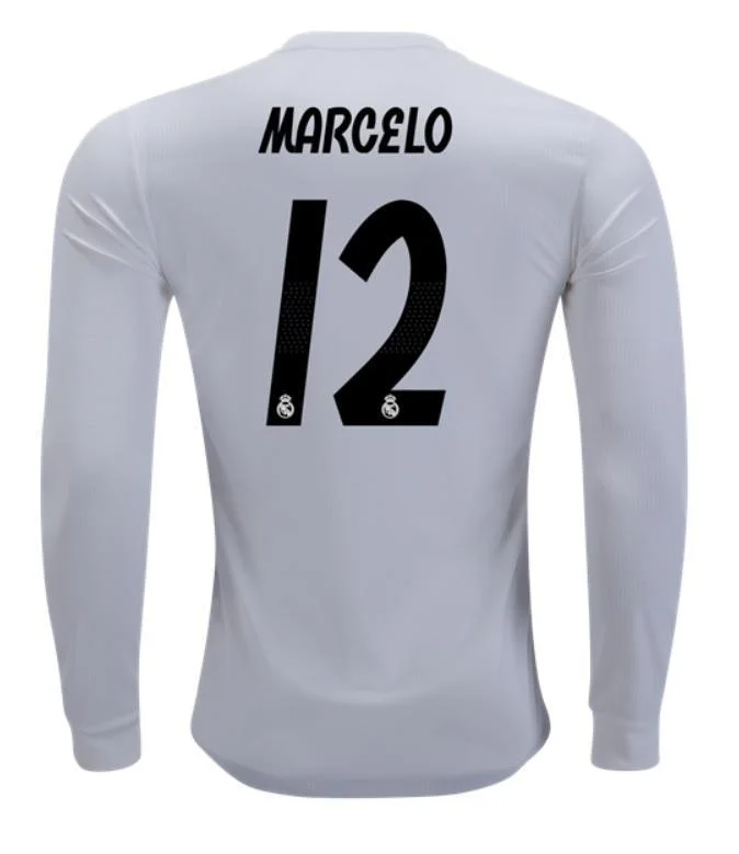 Real Madrid Marcelo Long Sleeve Home Jersey 2018/19