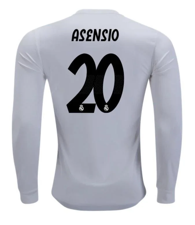 Real Madrid Asensio Long Sleeve Home Jersey 2018/19