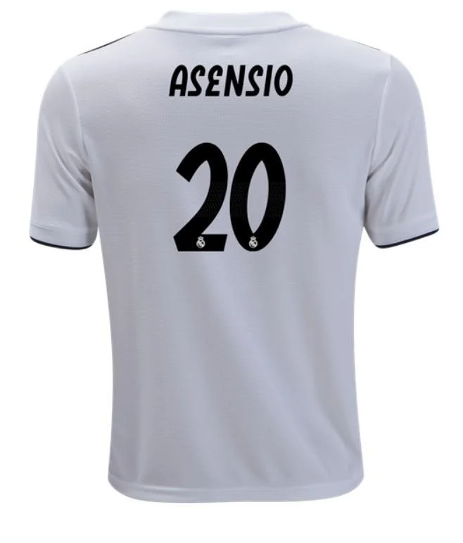 Real Madrid Marco Asensio Youth Home Jersey 18/19