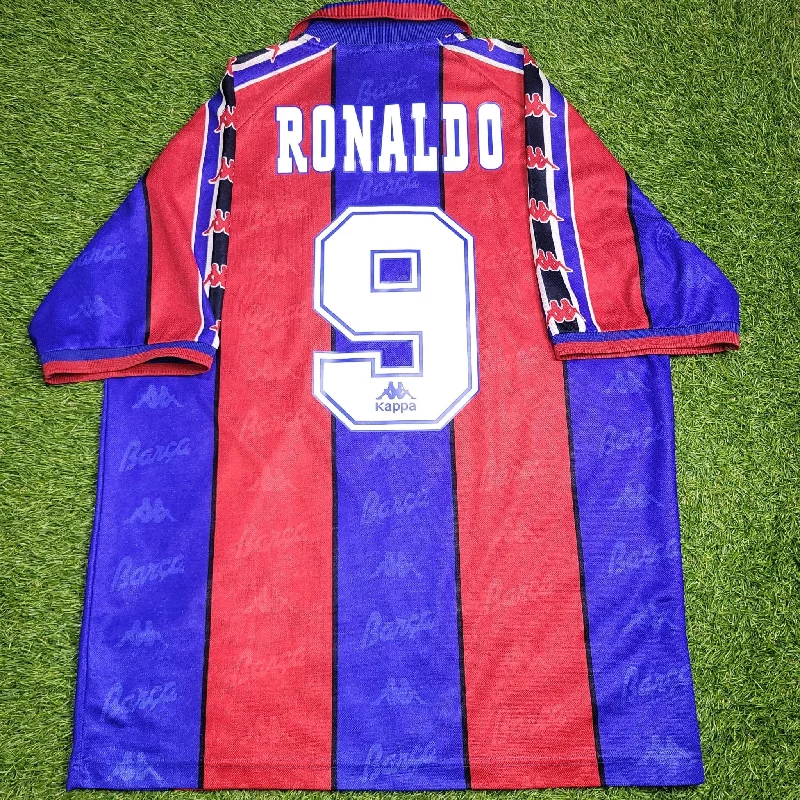 Ronaldo Kappa Barcelona 1996 1997 Home Soccer Jersey Shirt L