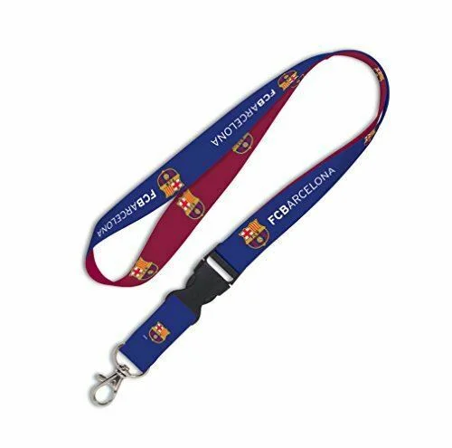 Wincraft SOCCER FC Barcelona Lanyard with Detachable Buckle, 3/4"