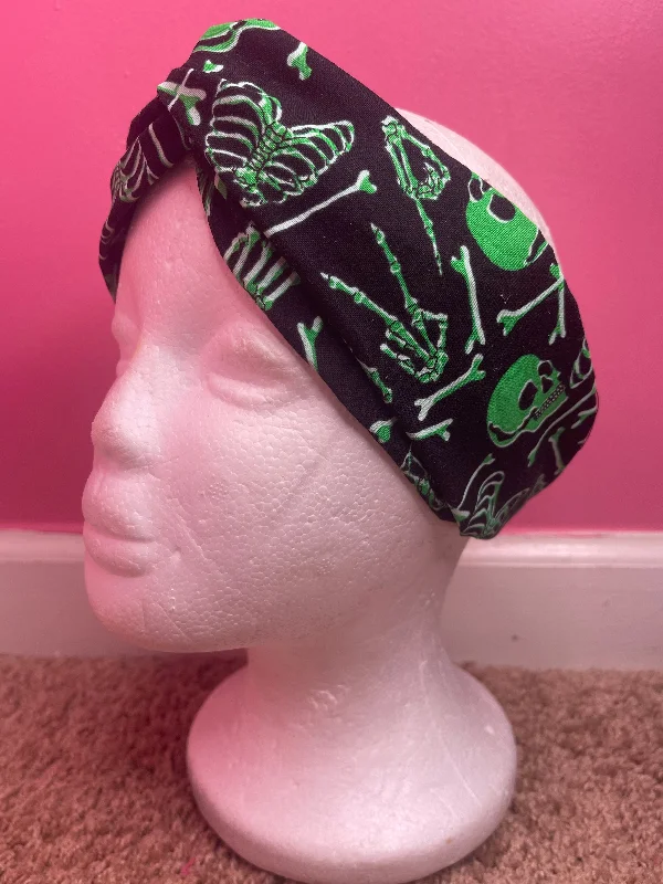 Jack Skeleton Glow in The Dark Turban Twist Headband