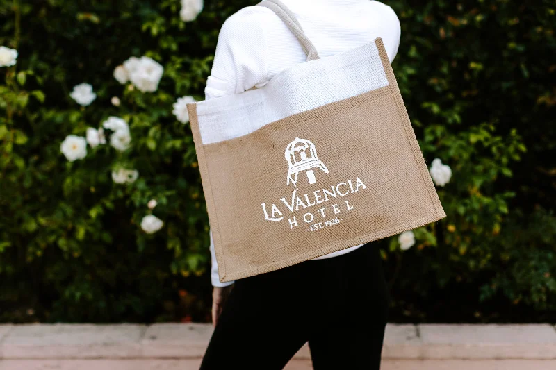 La Valencia Jute Pocket Tote