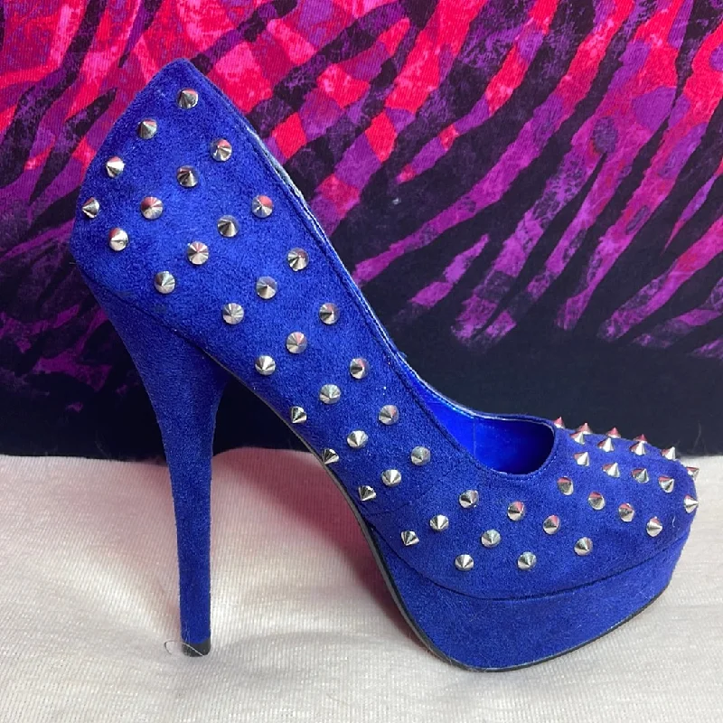 Navy Spike Heels