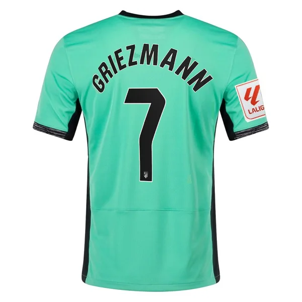 Nike Atletico Madrid Antoine Griezmann Third Jersey w/ La Liga Patch 23/24 (Spring Green/Black)