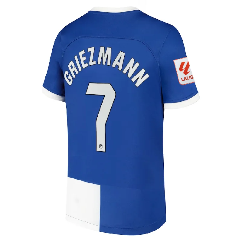 Nike Atletico Madrid Antoine Griezmann Away Jersey w/ La Liga Patch 23/24 (Old Royal/White)