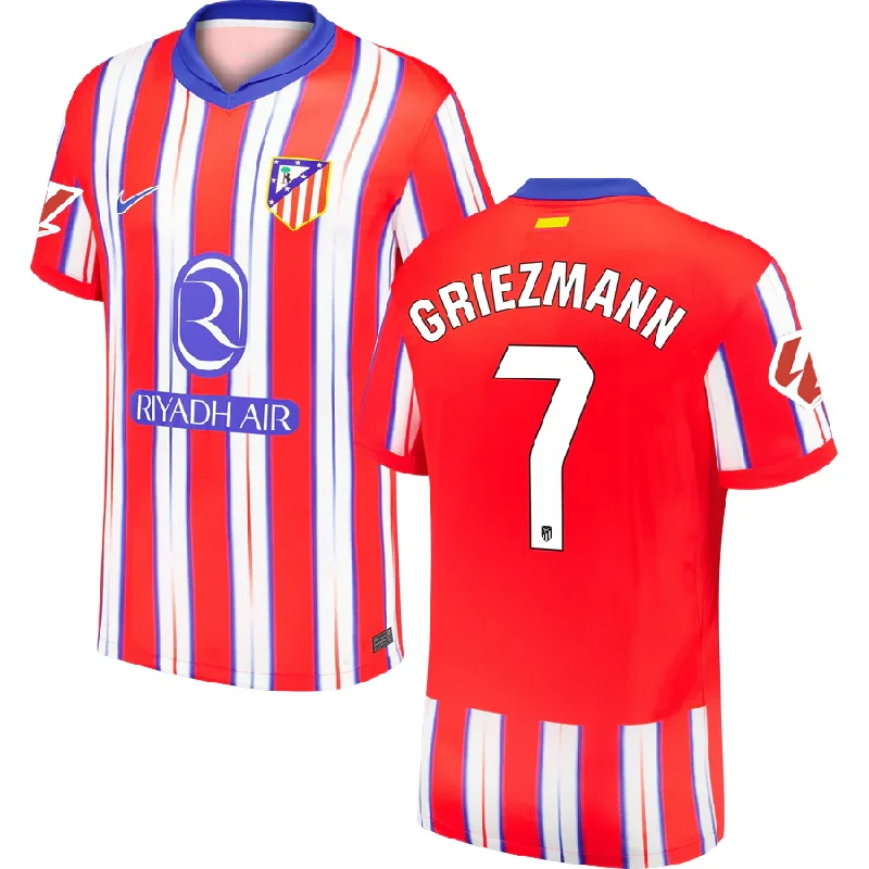 Nike Atletico Madrid Antoinne Griezmann Home Jersey w/ La Liga Patch 24/25 (Hyper Royal/Light Crimson)