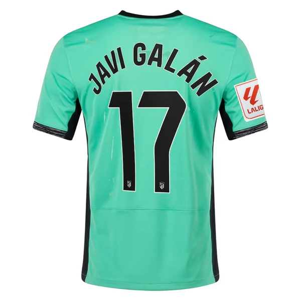 Nike Atletico Madrid Javi Galán Third Jersey w/ La Liga Patch 23/24 (Spring Green/Black)