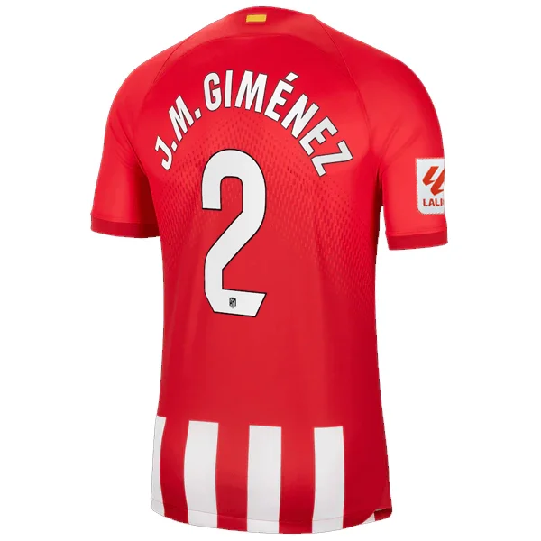 Nike Atletico Madrid José María Giménez Home Jersey w/ La Liga Patch 23/24 (Sport Red/Global Red)