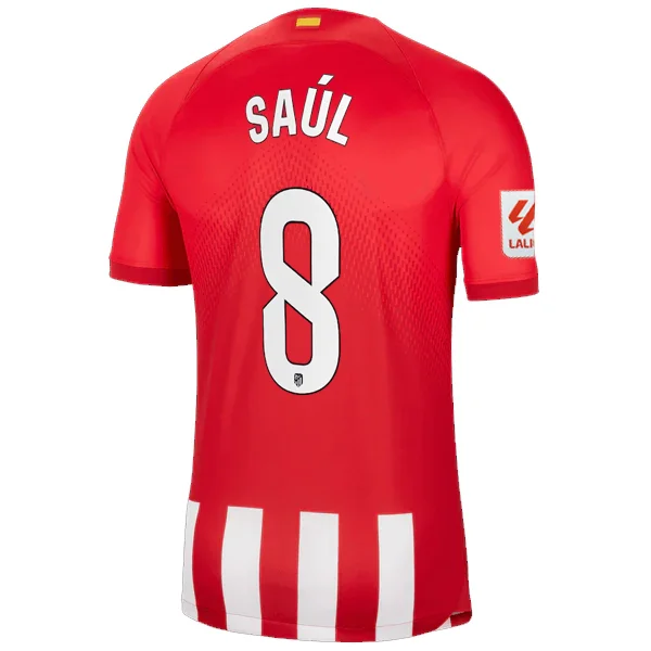 Nike Atletico Madrid Saúl Ñíguez Home Jersey w/ La Liga Patch 23/24 (Sport Red/Global Red)